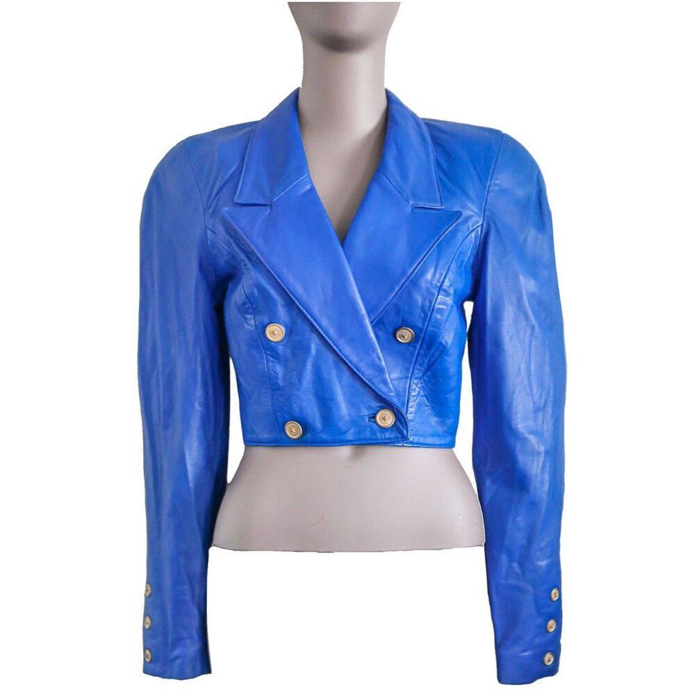 North Beach Leather Michael Hoban Jacket Size 5/6 Small Cropped Jacket